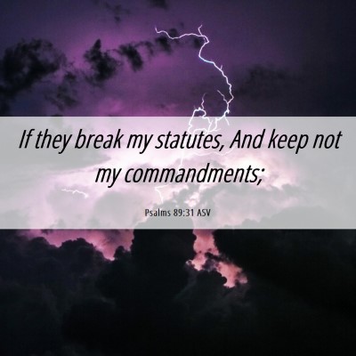 Picture 06 - Psalms 89:31 ASV - If they break my statutes, And keep not my - Bible Verse Picture