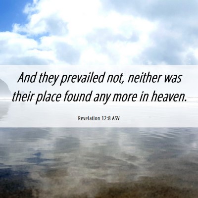 Picture 06 - Revelation 12:8 ASV - And they prevailed not, neither was their place - Bible Verse Picture