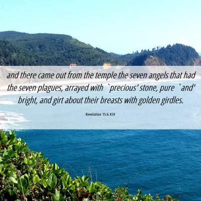 Picture 06 - Revelation 15:6 ASV - and there came out from the temple the seven - Bible Verse Picture
