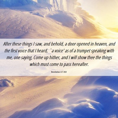 Picture 06 - Revelation 4:1 ASV - After these things I saw, and behold, a door - Bible Verse Picture
