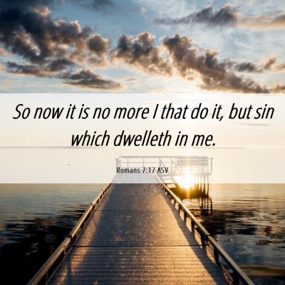 Picture 06 - Romans 7:17 ASV - So now it is no more I that do it, but sin which - Bible Verse Picture