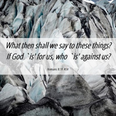Picture 06 - Romans 8:31 ASV - What then shall we say to these things? If God - Bible Verse Picture