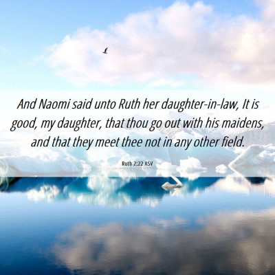 Picture 06 - Ruth 2:22 ASV - And Naomi said unto Ruth her daughter-in-law, It - Bible Verse Picture