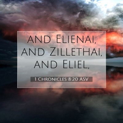 Picture 07 - 1 Chronicles 8:20 ASV - and Elienai, and Zillethai, and - Bible Verse Picture