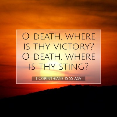 Picture 07 - 1 Corinthians 15:55 ASV - O death, where is thy victory? O death, where is - Bible Verse Picture