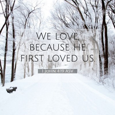 Picture 07 - 1 John 4:19 ASV - We love, because he first loved - Bible Verse Picture