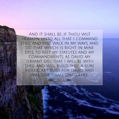 Picture 07 - 1 Kings 11:38 ASV - And it shall be, if thou wilt hearken unto all - Bible Verse Picture