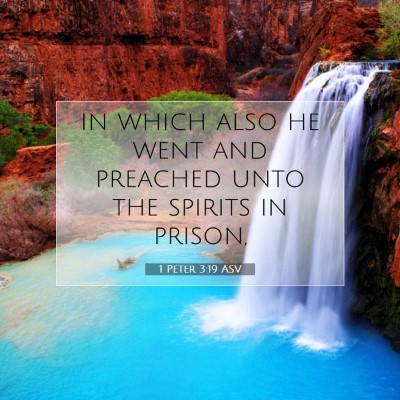 Picture 07 - 1 Peter 3:19 ASV - in which also he went and preached unto the - Bible Verse Picture