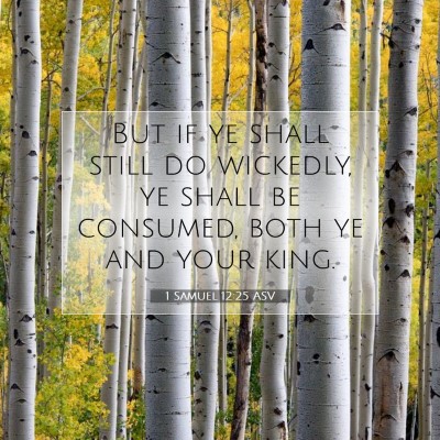 Picture 07 - 1 Samuel 12:25 ASV - But if ye shall still do wickedly, ye shall be - Bible Verse Picture