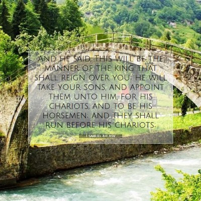 Picture 07 - 1 Samuel 8:11 ASV - And he said, This will be the manner of the king - Bible Verse Picture