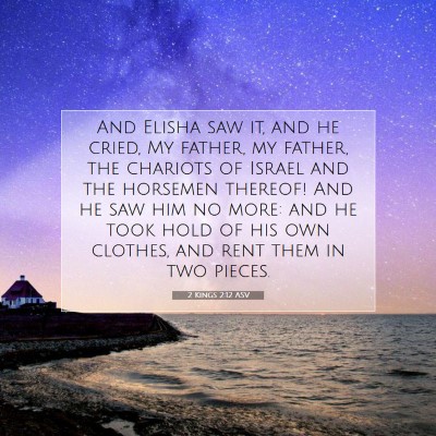 Picture 07 - 2 Kings 2:12 ASV - And Elisha saw it, and he cried, My father, my - Bible Verse Picture