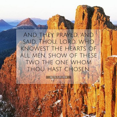 Picture 07 - Acts 1:24 ASV - And they prayed, and said, Thou, Lord, who - Bible Verse Picture