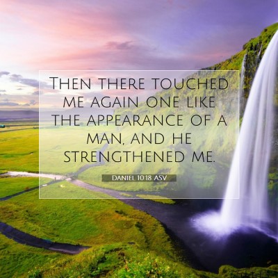 Picture 07 - Daniel 10:18 ASV - Then there touched me again one like the - Bible Verse Picture