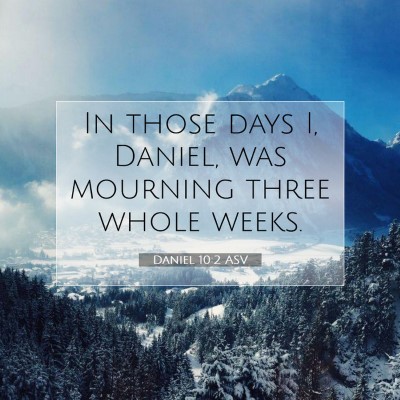 Picture 07 - Daniel 10:2 ASV - In those days I, Daniel, was mourning three whole - Bible Verse Picture