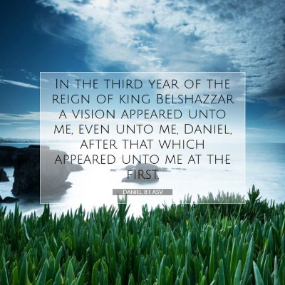Picture 07 - Daniel 8:1 ASV - In the third year of the reign of king Belshazzar - Bible Verse Picture