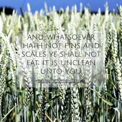 Picture 07 - Deuteronomy 14:10 ASV - and whatsoever hath not fins and scales ye shall - Bible Verse Picture
