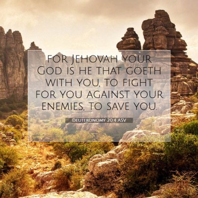 Picture 07 - Deuteronomy 20:4 ASV - for Jehovah your God is he that goeth with you, - Bible Verse Picture