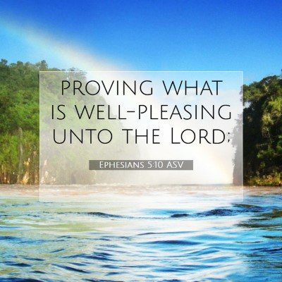 Picture 07 - Ephesians 5:10 ASV - proving what is well-pleasing unto the - Bible Verse Picture