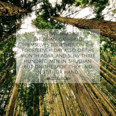 Picture 07 - Esther 9:15 ASV - And the Jews that were in Shushan gathered - Bible Verse Picture