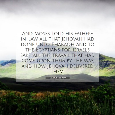 Picture 07 - Exodus 18:8 ASV - And Moses told his father-in-law all that Jehovah - Bible Verse Picture