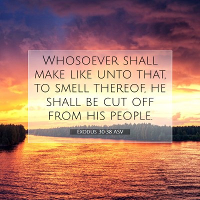 Picture 07 - Exodus 30:38 ASV - Whosoever shall make like unto that, to smell - Bible Verse Picture