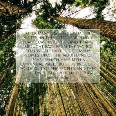 Picture 07 - Ezekiel 38:8 ASV - After many days thou shalt be visited: in the - Bible Verse Picture