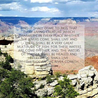 Picture 07 - Ezekiel 47:9 ASV - And it shall come to pass, that every living - Bible Verse Picture