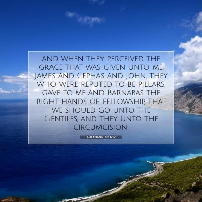 Picture 07 - Galatians 2:9 ASV - and when they perceived the grace that was given - Bible Verse Picture