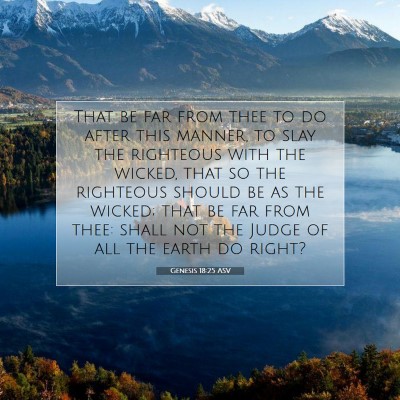 Picture 07 - Genesis 18:25 ASV - That be far from thee to do after this manner, to - Bible Verse Picture