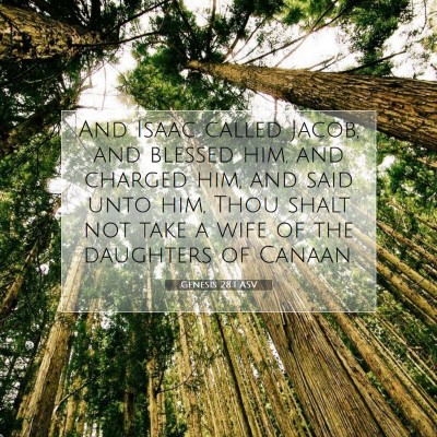 Picture 07 - Genesis 28:1 ASV - And Isaac called Jacob, and blessed him, and - Bible Verse Picture