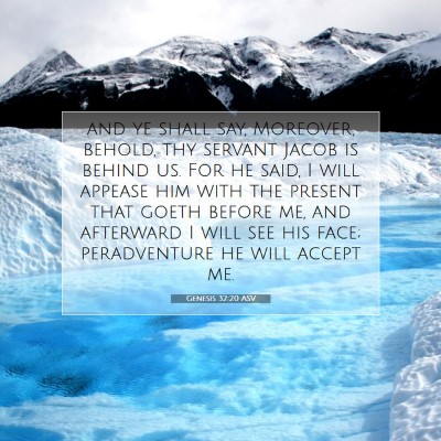 Picture 07 - Genesis 32:20 ASV - and ye shall say, Moreover, behold, thy servant - Bible Verse Picture