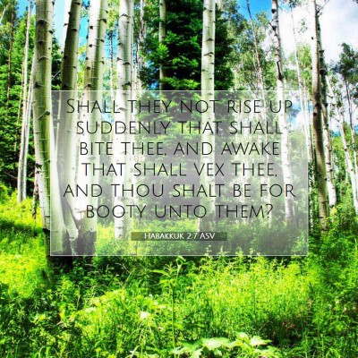 Picture 07 - Habakkuk 2:7 ASV - Shall they not rise up suddenly that shall bite - Bible Verse Picture