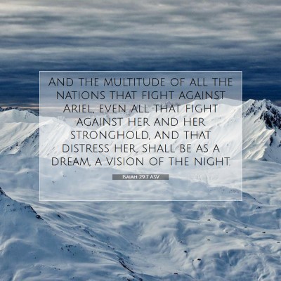 Picture 07 - Isaiah 29:7 ASV - And the multitude of all the nations that fight - Bible Verse Picture