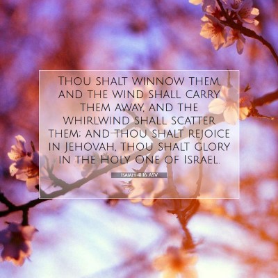 Picture 07 - Isaiah 41:16 ASV - Thou shalt winnow them, and the wind shall carry - Bible Verse Picture