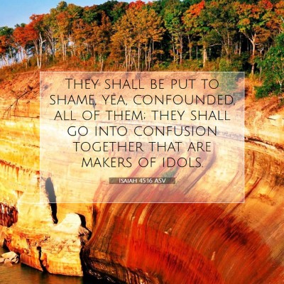 Picture 07 - Isaiah 45:16 ASV - They shall be put to shame, yea, confounded, all - Bible Verse Picture