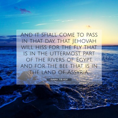 Picture 07 - Isaiah 7:18 ASV - And it shall come to pass in that day, that - Bible Verse Picture