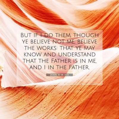 Picture 07 - John 10:38 ASV - But if I do them, though ye believe not me, - Bible Verse Picture