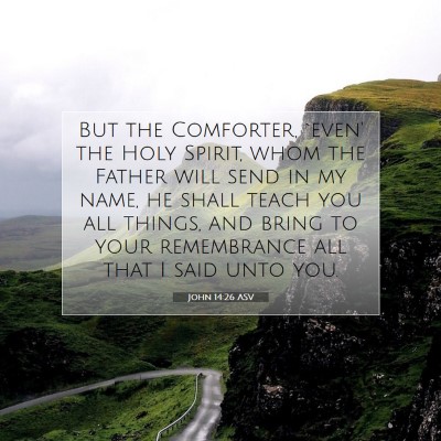 Picture 07 - John 14:26 ASV - But the Comforter, `even' the Holy Spirit, whom - Bible Verse Picture