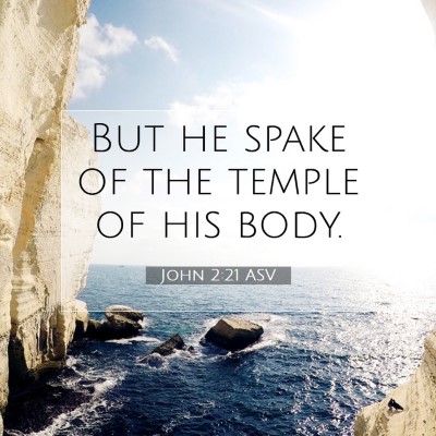 Picture 07 - John 2:21 ASV - But he spake of the temple of his - Bible Verse Picture