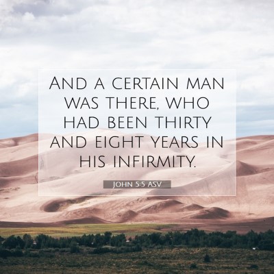 Picture 07 - John 5:5 ASV - And a certain man was there, who had been thirty - Bible Verse Picture