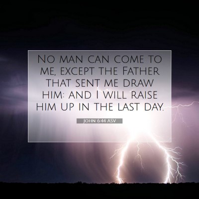 Picture 07 - John 6:44 ASV - No man can come to me, except the Father that - Bible Verse Picture