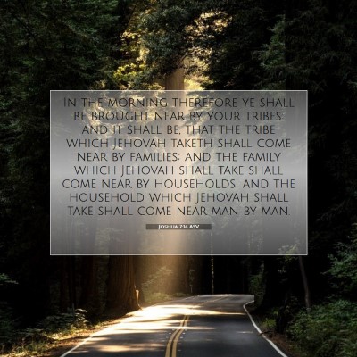 Picture 07 - Joshua 7:14 ASV - In the morning therefore ye shall be brought near - Bible Verse Picture