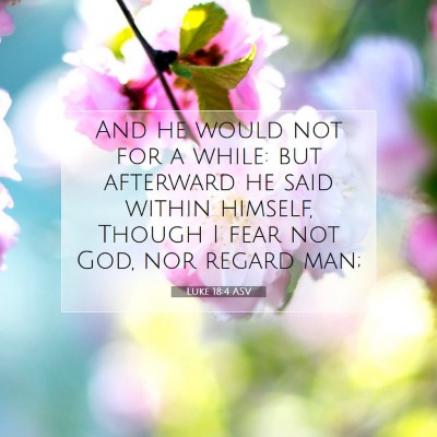 Picture 07 - Luke 18:4 ASV - And he would not for a while: but afterward he - Bible Verse Picture