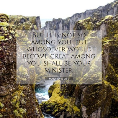 Picture 07 - Mark 10:43 ASV - But it is not so among you: but whosoever would - Bible Verse Picture