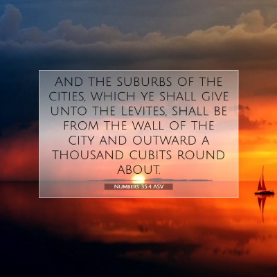 Picture 07 - Numbers 35:4 ASV - And the suburbs of the cities, which ye shall - Bible Verse Picture