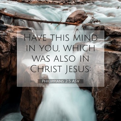 Picture 07 - Philippians 2:5 ASV - Have this mind in you, which was also in Christ - Bible Verse Picture