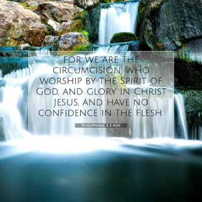 Picture 07 - Philippians 3:3 ASV - for we are the circumcision, who worship by the - Bible Verse Picture