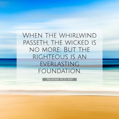 Picture 07 - Proverbs 10:25 ASV - When the whirlwind passeth, the wicked is no - Bible Verse Picture