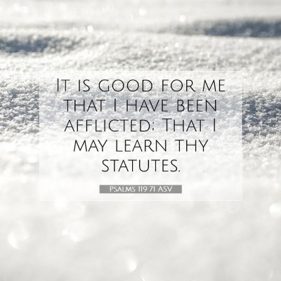 Picture 07 - Psalms 119:71 ASV - It is good for me that I have been afflicted; - Bible Verse Picture