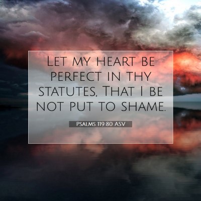 Picture 07 - Psalms 119:80 ASV - Let my heart be perfect in thy statutes, That I - Bible Verse Picture